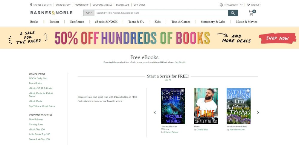 barnes and nobles free ebooks