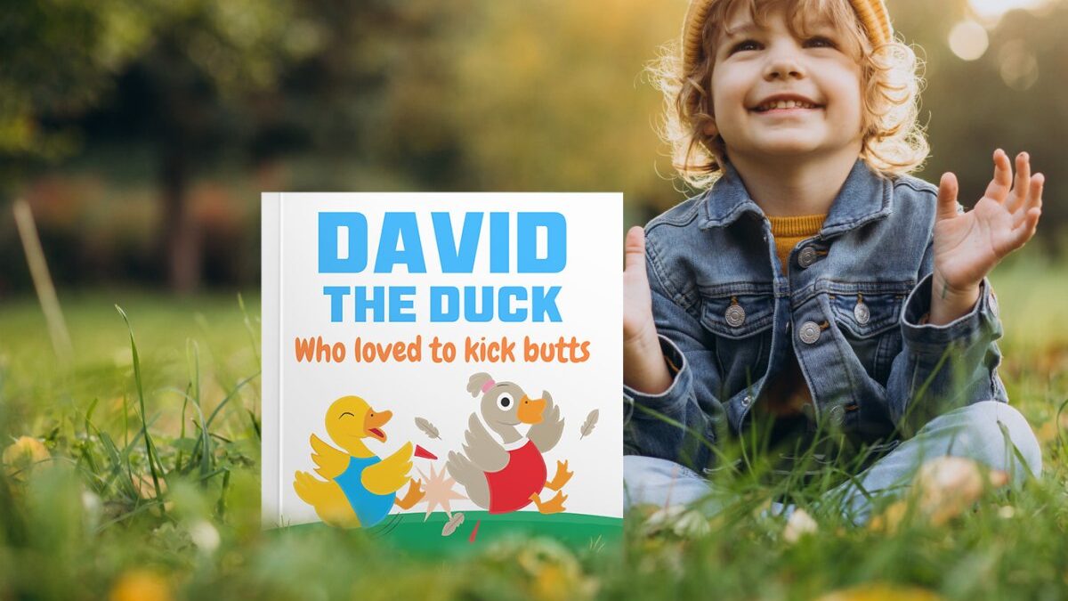 David The Duck Who Loved To Kick Butts: A Story Book For Kids About Not Fighting And Friendship