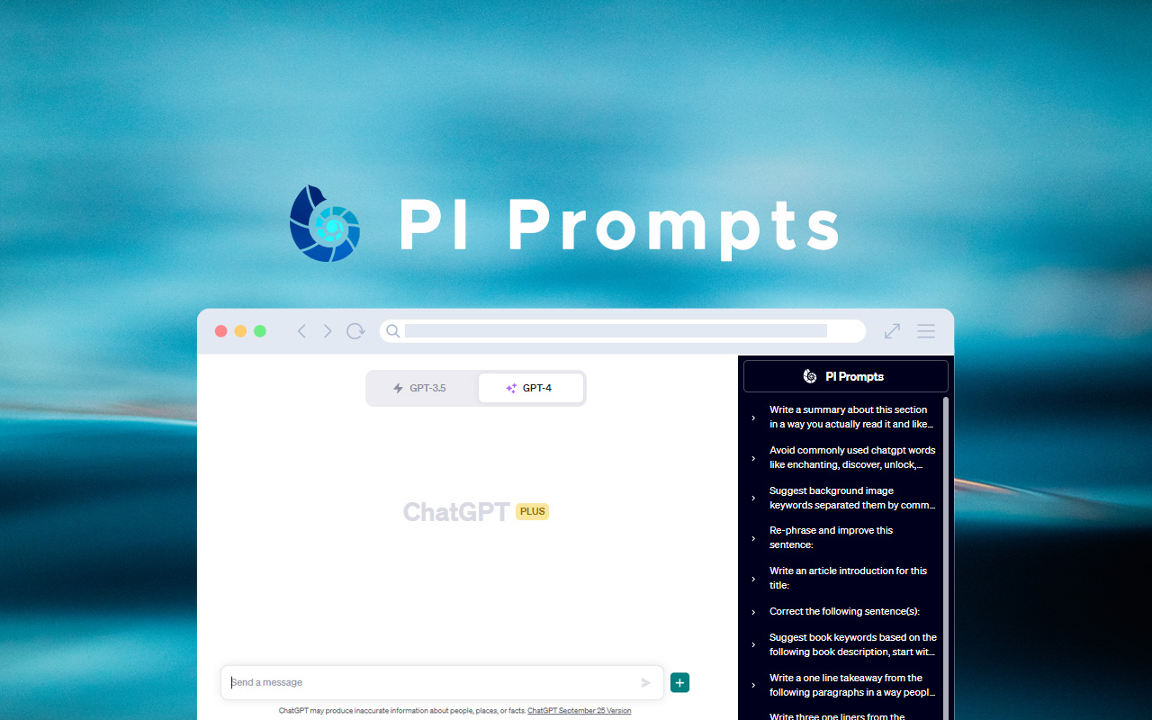 PI Prompts chrome extension